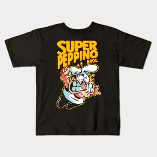 Super Peppino - Black Shirt Kids T-Shirt